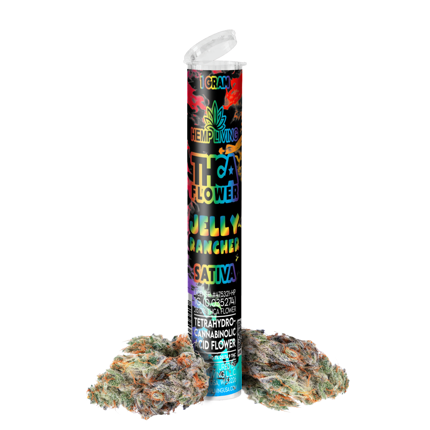 HEMP LIVING THCA PRE-ROLL 1G JELLY RANCHER