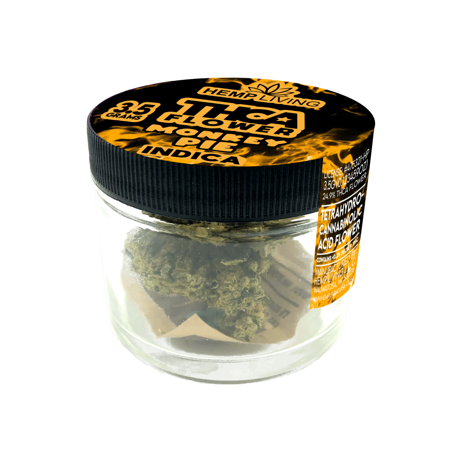 HEMP LIVING THCA FLOWER 3.5G MONKEY PIE
