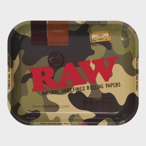 RAW CAMO TRAY W/ MAGNETIC LID