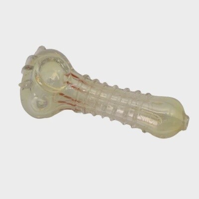 4.5&quot; FUMED SPIRAL DESIGN GLASS HAND PIPE