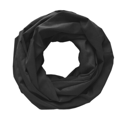 Легкий шарф-снуд черный