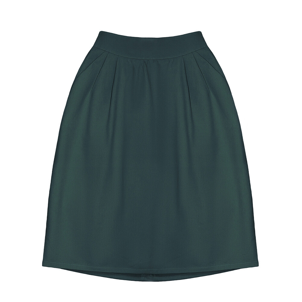 Взрослая юбка тёмно-зеленая (2020)