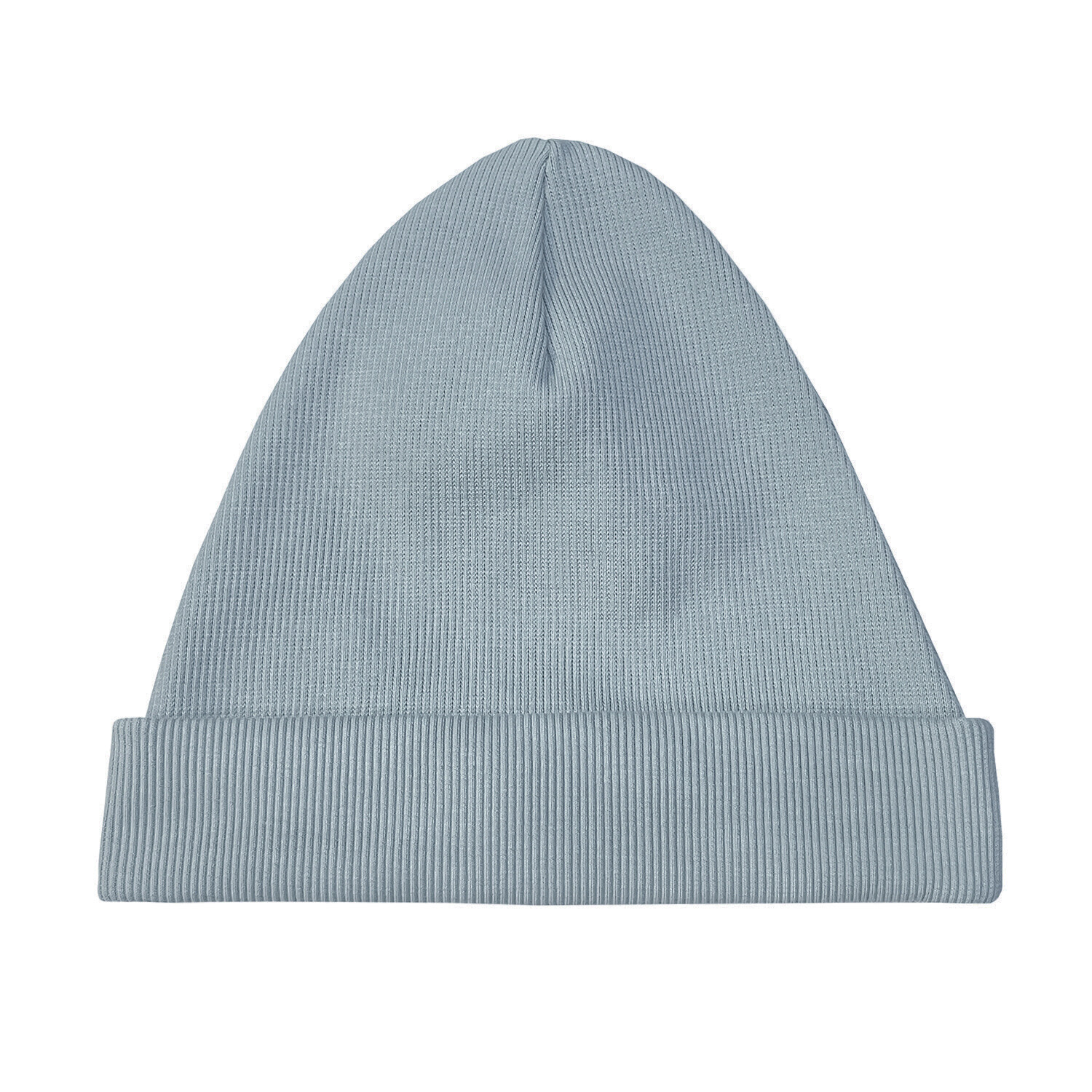 Трикотажная шапка пыльно-голубая