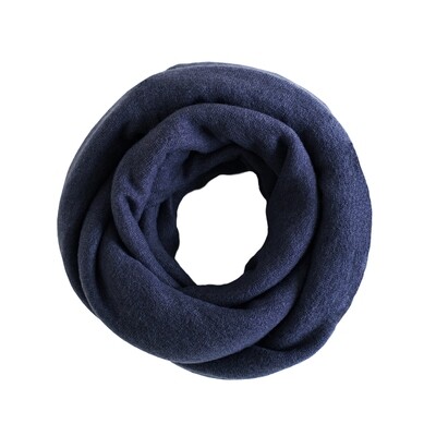 Взрослый шарф-хомут тёмно-синий