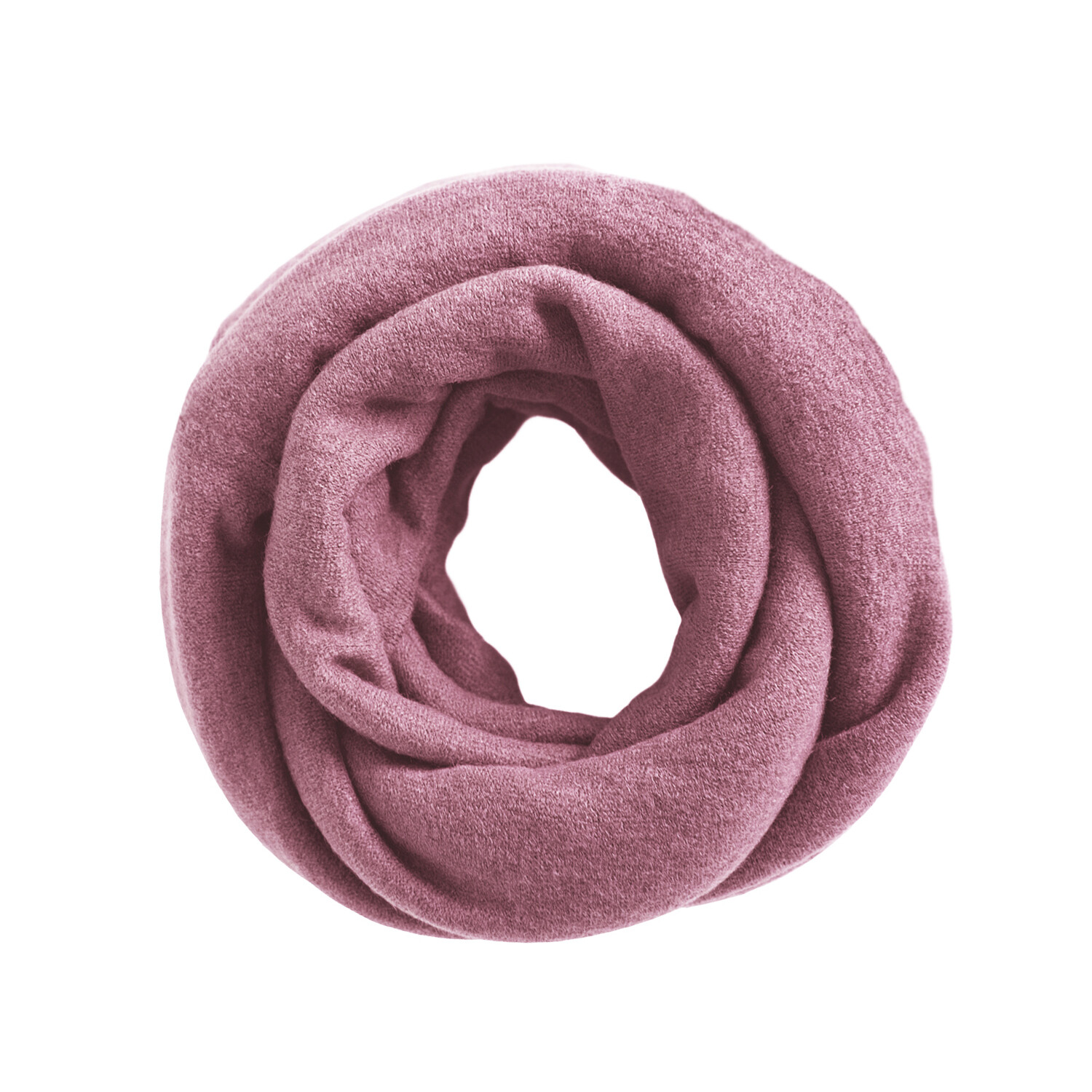 Взрослый шарф-хомут пыльно-розовый