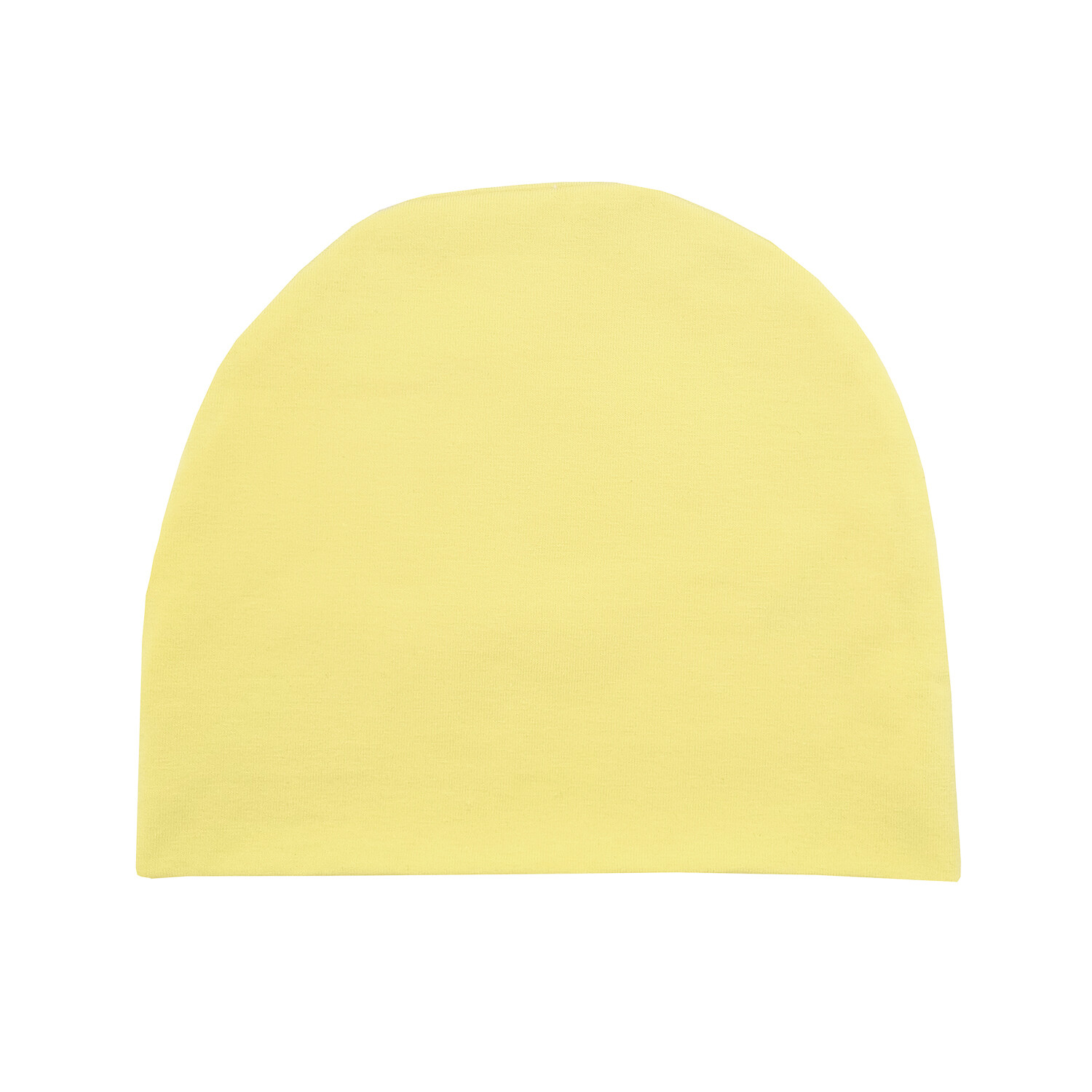 Трикотажная шапка пастельно-жёлтая