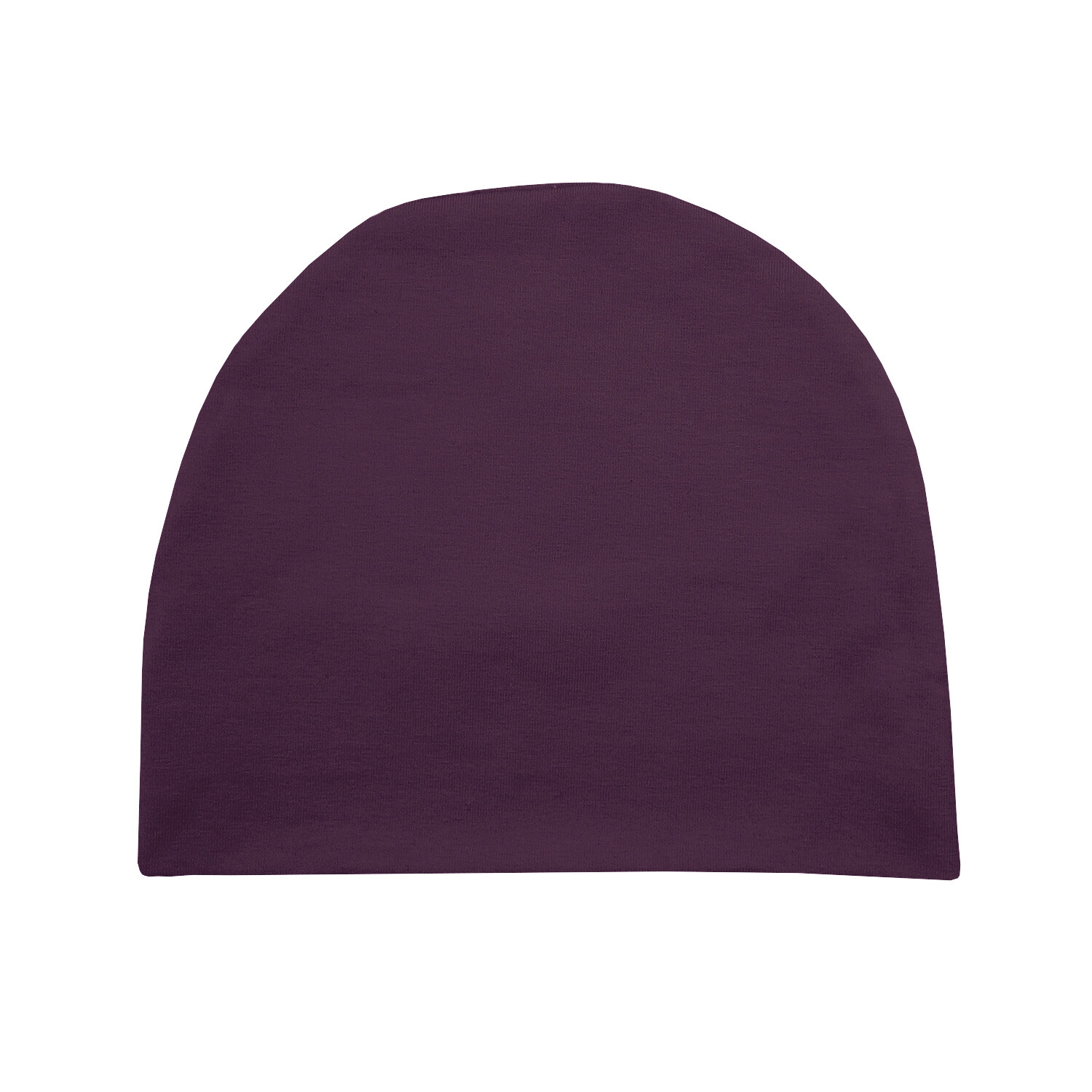 Трикотажная шапка фиолетово-бордовая