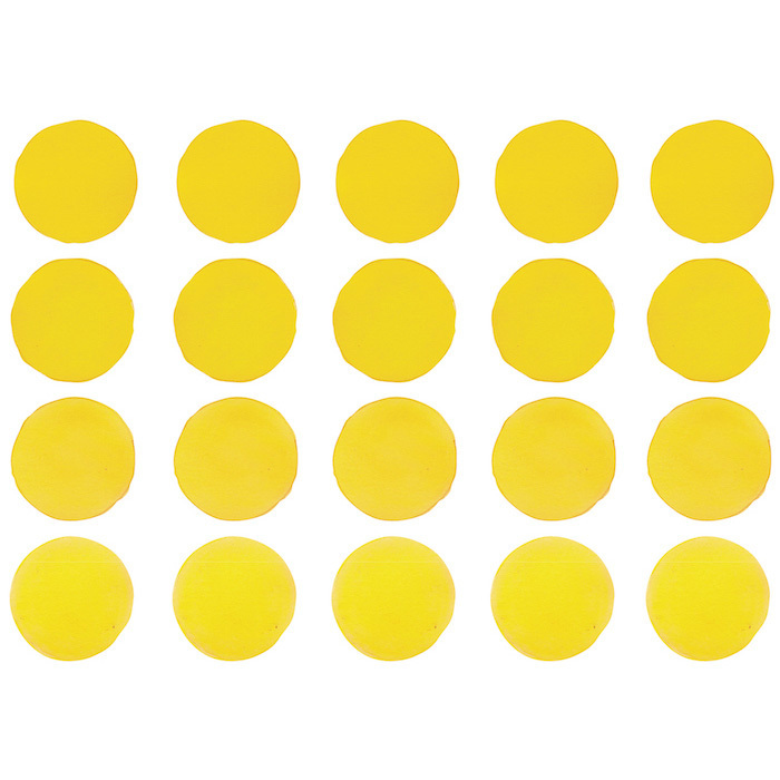 Интерьерная наклейка Watercolor Polka Dots — жёлтый