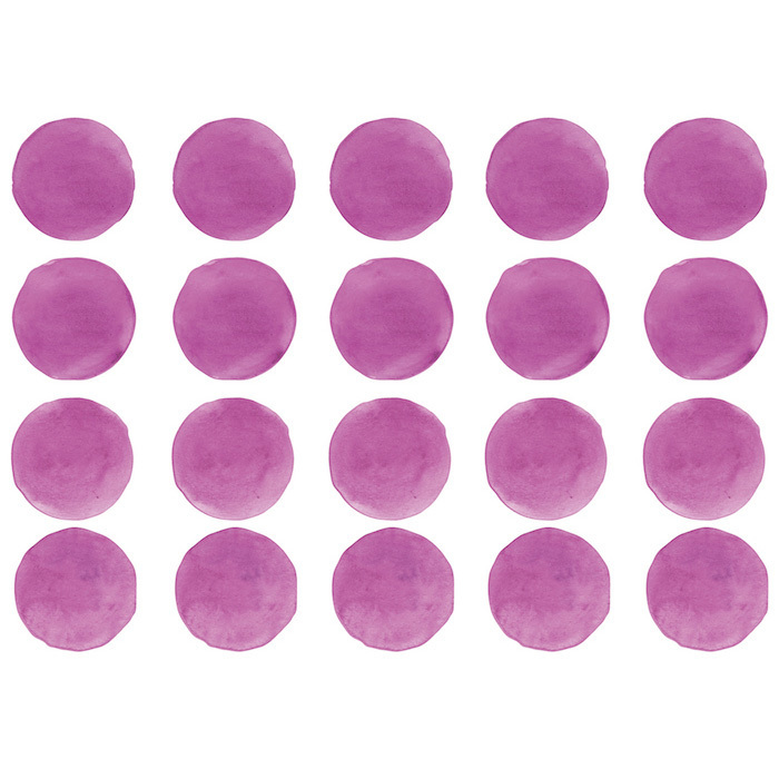 Интерьерная наклейка Watercolor Polka Dots — фуксия