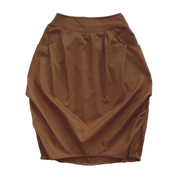 Взрослая юбка коричневая
