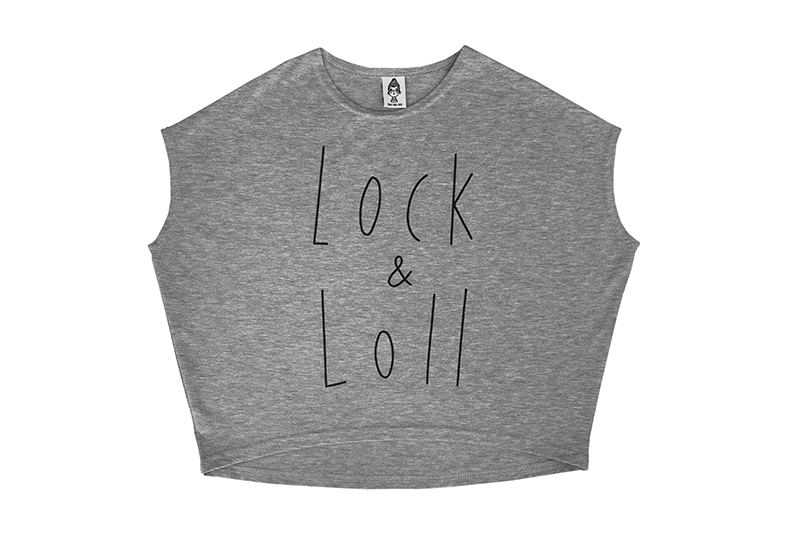 Футболка Lock&Loll серый меланж