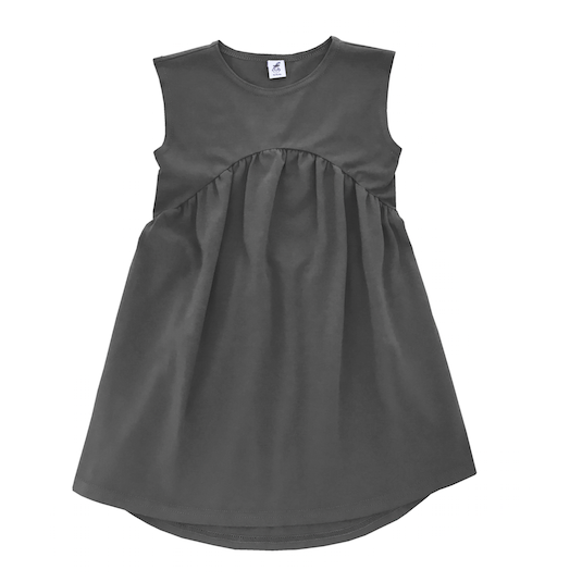 Трикотажное платье темно-серое (антрацит)