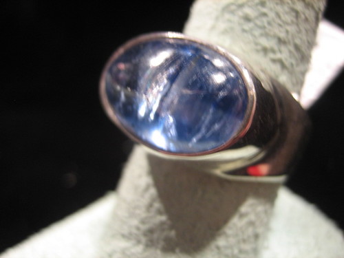 Kyanite Ring Blue Kyanite Silver Ring