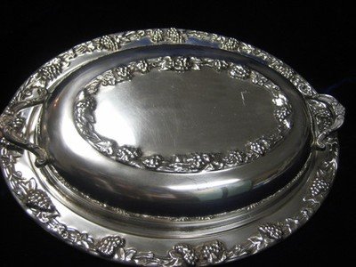 Silver Covered Serving Dish
