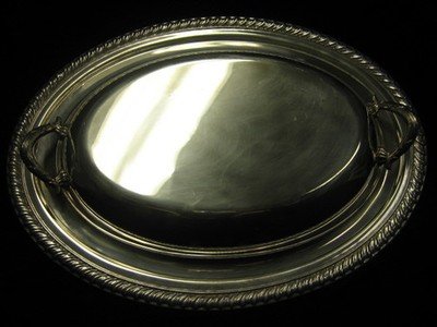 Sivler Covered Serving Dish
