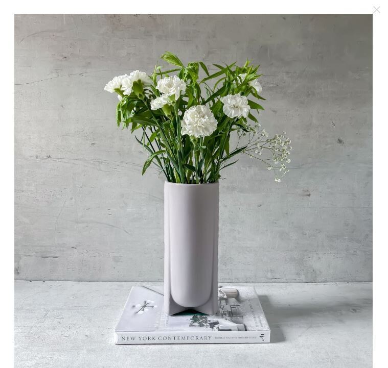 Bardo Grey Ceramic Vase