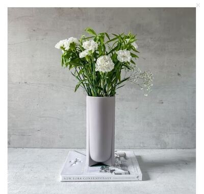 Bardo Grey Ceramic Vase