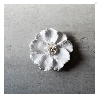 Peony Ceramic Flowers Wall Sculpture