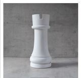 Chess Rook Sculpture - White