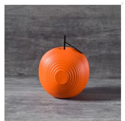 Vittore Orange Apple Sculpture