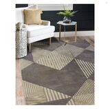 Grey Blocks Hand Tufted Carpet