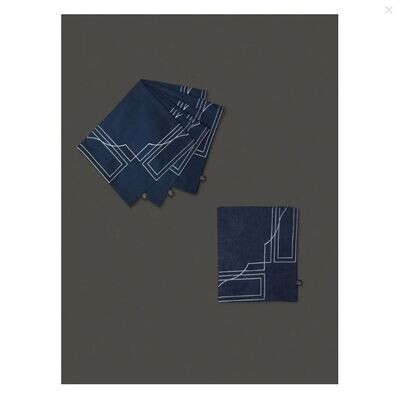 Blue Amer Fort Dinner Napkin