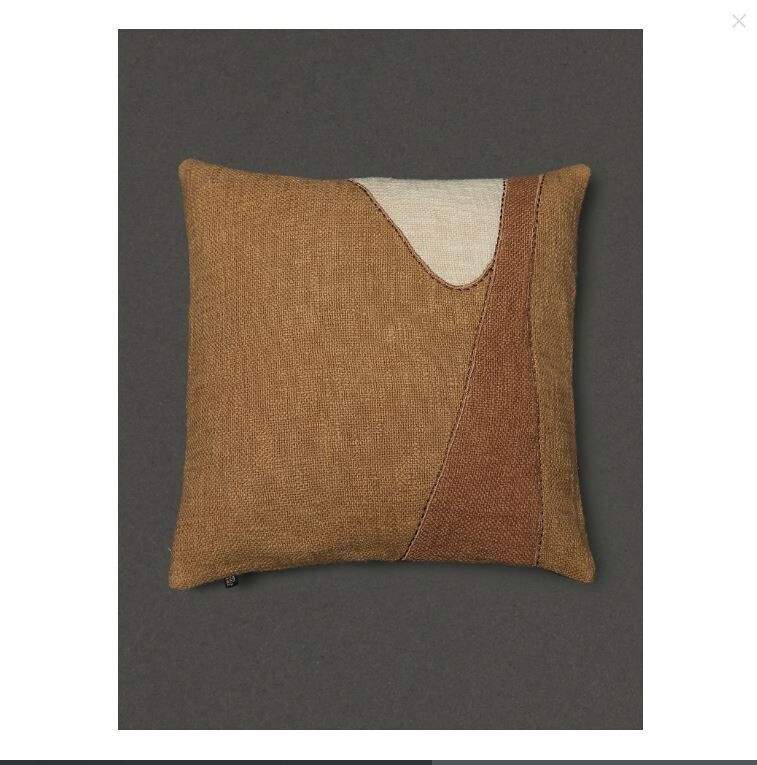 Brown Jaisalmer Square Cushion With Filler