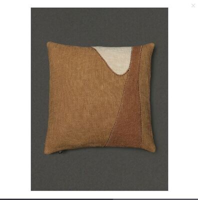 Brown Jaisalmer Square Cushion With Filler