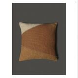 Ivory/Brown Jaisalmer Square Cushion With Filler