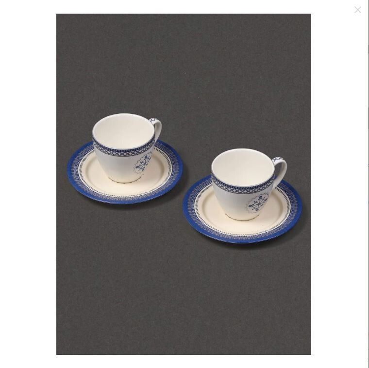 Blue Jalmahal Cup And Saucer