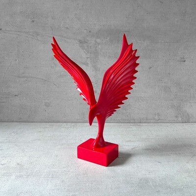 Rio Red Falcon Sculpture