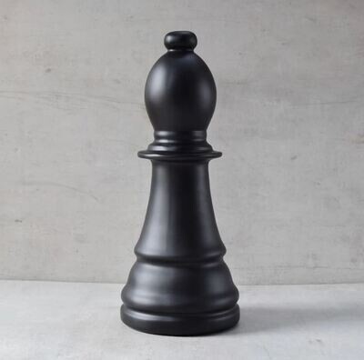 Chess Bishop Sculpture - Black