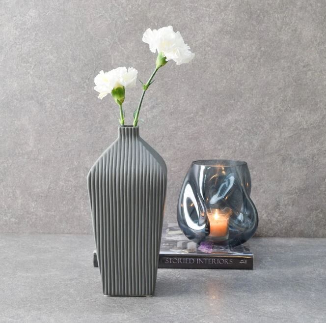 Brooke Grey Ceramic Vase