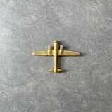 Langley Golden Plane Wall Sculpture, Color: Gold, Size: Small