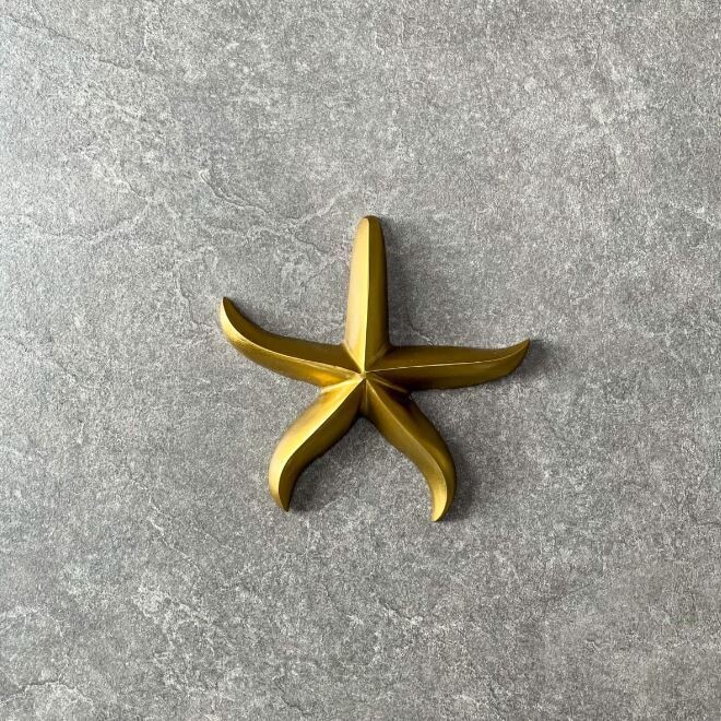 Warrington Star Fish Wall Sculpture, Color: Gold, Size: Small