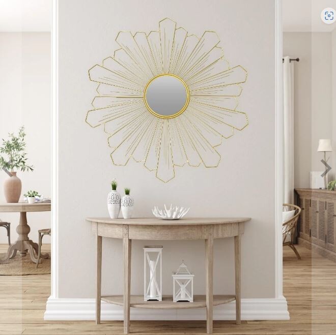 Laura Pinwheel Golden Mirror