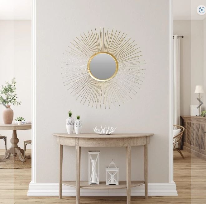 Midas Golden Sunburst Mirror