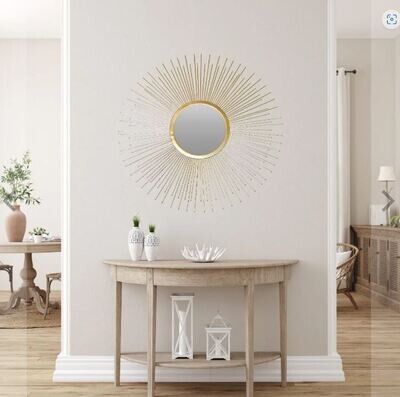 Midas Golden Sunburst Mirror