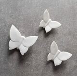 Cassidy White Butterfly Ceramic Wall Sculpture