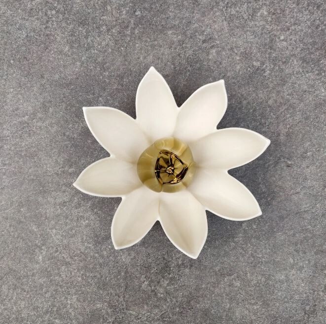 Lotus Flower Ceramic Wall Sculptures