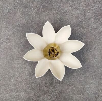 Lotus Flower Ceramic Wall Sculptures