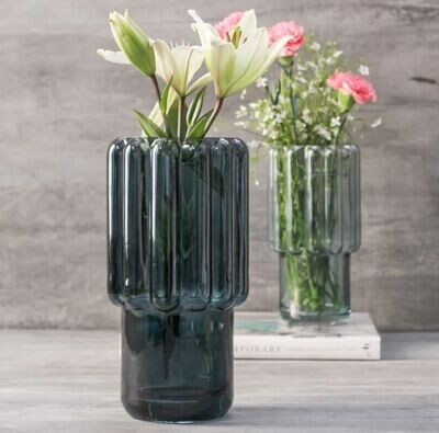 Kealan Blue Glass Vase
