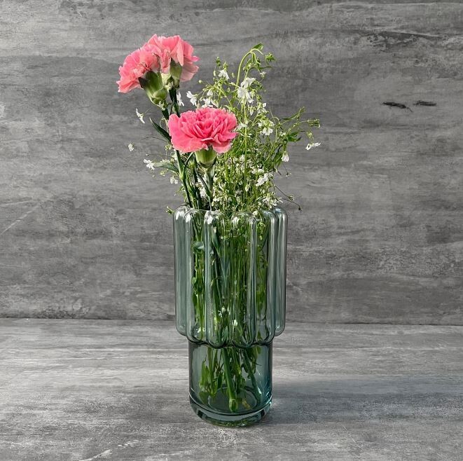 Kealan Sea Green Glass Vase