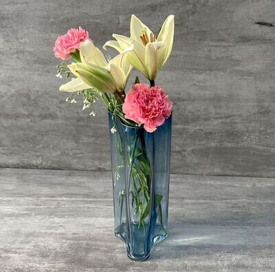 Sorento Blue Glass Vase