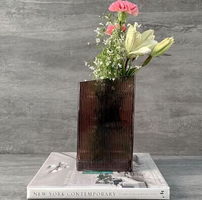 Carmen Plum Glass Vase