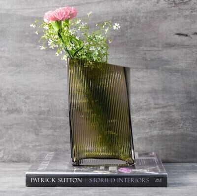 Quinn Brown Glass Vase