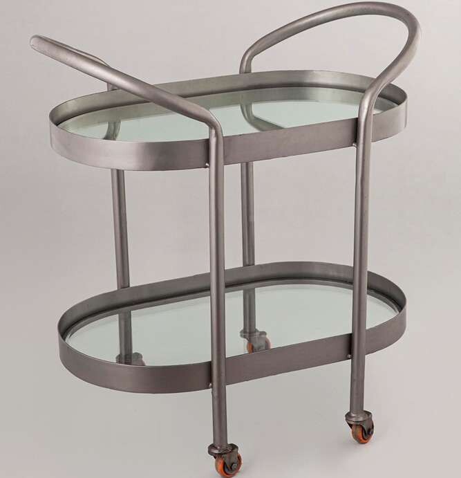 Silver Finish Trolly