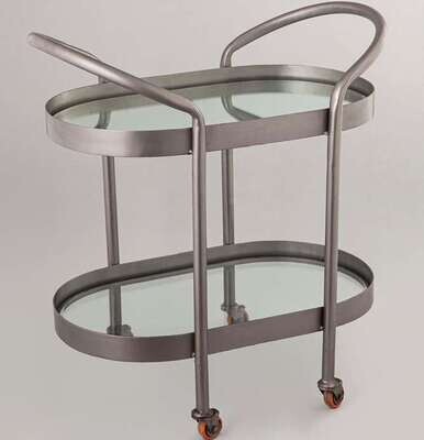 Silver Finish Trolly