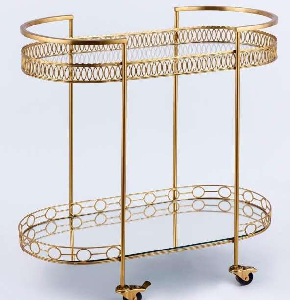 Glass Finish Trolly