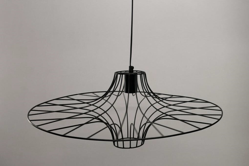 Black Flat Type Pendant Light